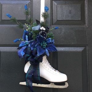 Ice Skate Door Hanging / Wreath
